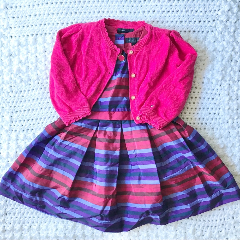Tommy Hilfiger purple pink special occasions dress